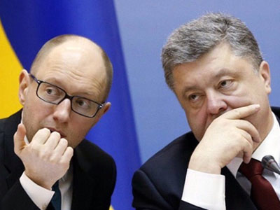 Арсений Яценюк и Петр Порошенко