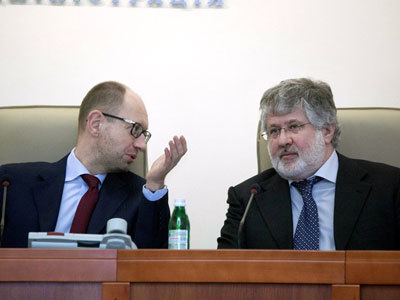 Арсений Яценюк и Игорь Коломойский