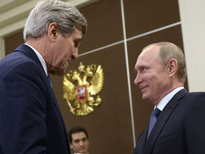 Владимир Путин и Джон Керри