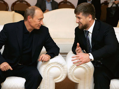 Владимир Путин и Рамзан Кадыров