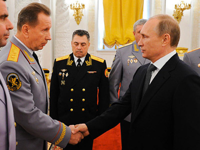 Виктор Золотов и Владимир Путин