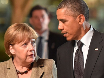 Барак Обама и Ангела Меркель