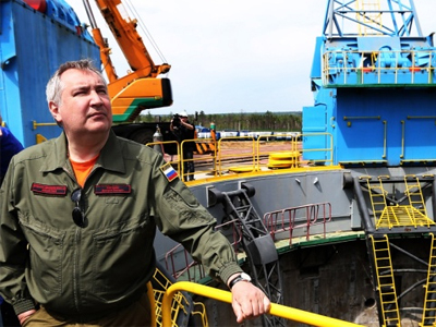 Дмитрий Рогозин на космодроме Восточный