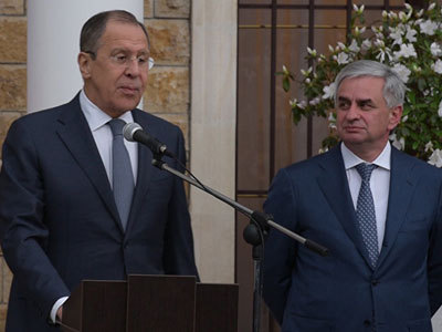 Сергей Лавров и Рауль Хаджимба 