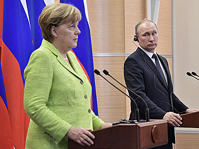 Путин, Меркель