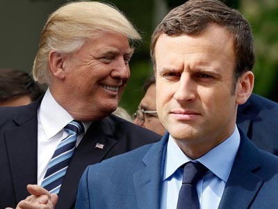 Трамп, Макрон