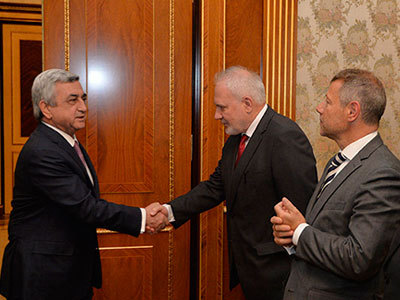 Серж Саргсян и сопредседатели Минской группы ОБСЕ