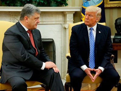Порошенко, Трамп