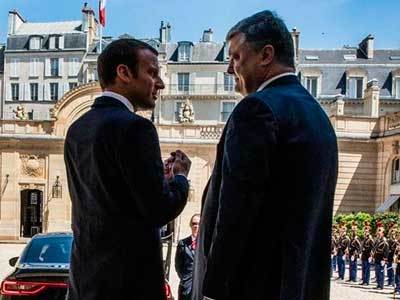 Макрон, Порошенко