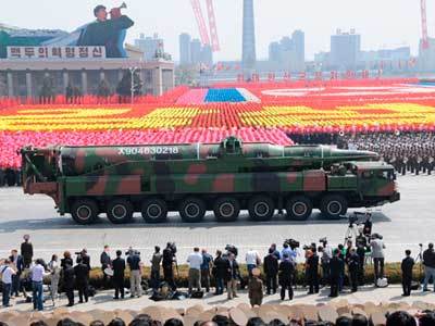 Северная Корея, парад