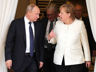 Путин, Меркель