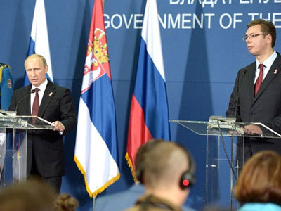 Путин, Вучич