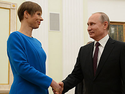 Владимир Путин и Керсти Кальюлайд