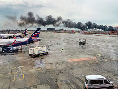 Шереметьево, крушение SSJ-100