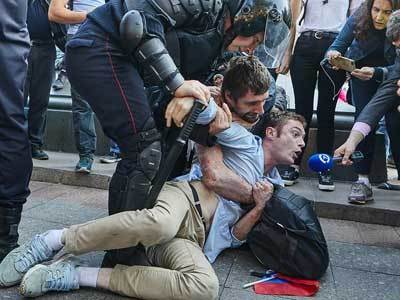 Акции протеста в Москве